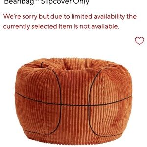 Pottery Barn Kids Basketball Bean Bag Cover